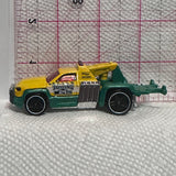 Green Yellow 24hr Towing Repo Duty ©2012 Hot Wheels Diecast Car