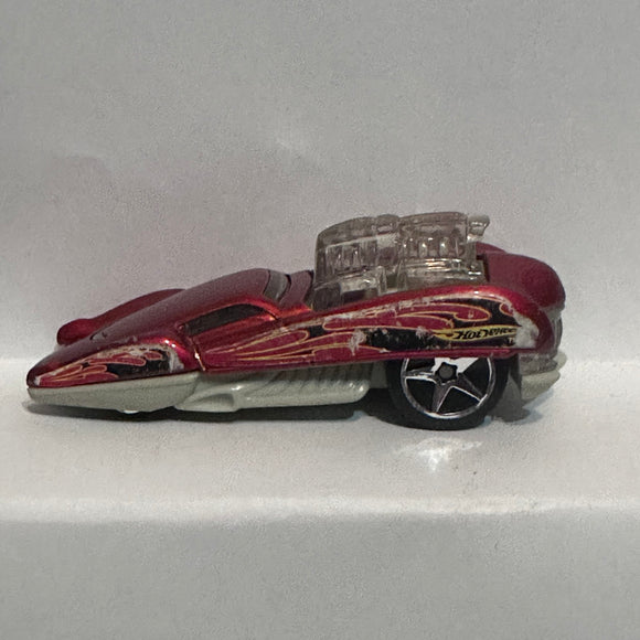Red Mercury Tail Dragger ©2004 Mcdonalds Hot Wheels Diecast Car