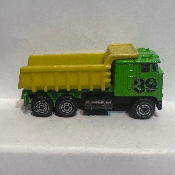 Green Yellow Dump Truck Unbranded Diecast Car