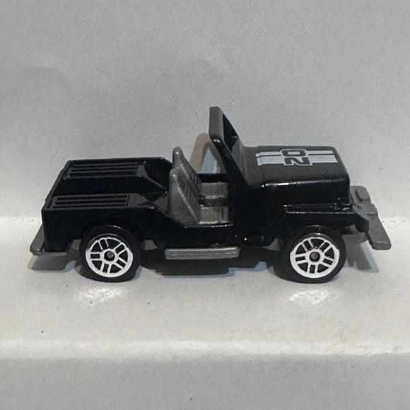 Black #20 Jeep CJ Unbranded Diecast Car