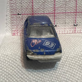 Blue C-Renault Clio 1990 1/53 #270 Majorette Diecast Car