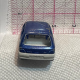 Blue C-Renault Clio 1990 1/53 #270 Majorette Diecast Car