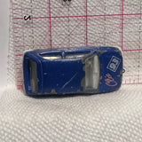 Blue C-Renault Clio 1990 1/53 #270 Majorette Diecast Car