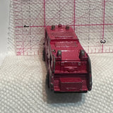 Red Fire Dept Engine Tender Play Art Diecast Car