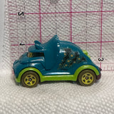 Blue Tricera-Truck Dino Riders FYB32 ©2018 Hot Wheels Diecast Car