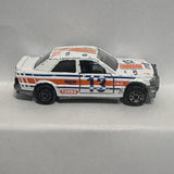 White #13 Turbo Mercedes 190E 1/59 #231 Majorette Diecast Car