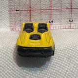 Yellow Lamborghini Aventador J ©2013 Hot Wheels Diecast Car
