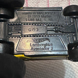 Yellow Lamborghini Aventador J ©2013 Hot Wheels Diecast Car