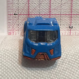 Blue Rennen Rig Truck T9689 ©2010 Hot Wheels Diecast Car