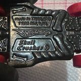 White #18 Flames Skull Crusher Hot Wheels Diecast Car