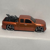 Brown Chevy Silverado Truck Hot Wheels Diecast Car