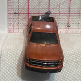 Brown Chevy Silverado Truck Hot Wheels Diecast Car