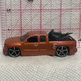 Brown Chevy Silverado Truck Hot Wheels Diecast Car