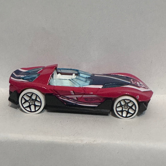 Red Soccar Football Yur So Fast Car R0932 Hot Wheels Diecast Car
