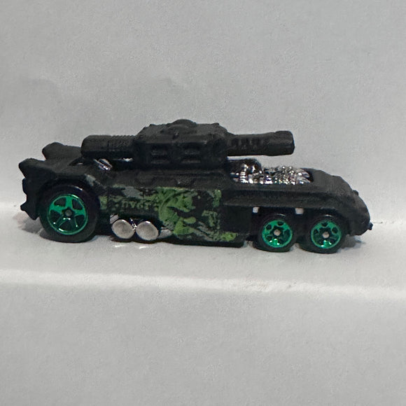 Black Invader Tank Hot Wheels Diecast Car