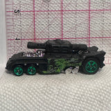 Black Invader Tank Hot Wheels Diecast Car