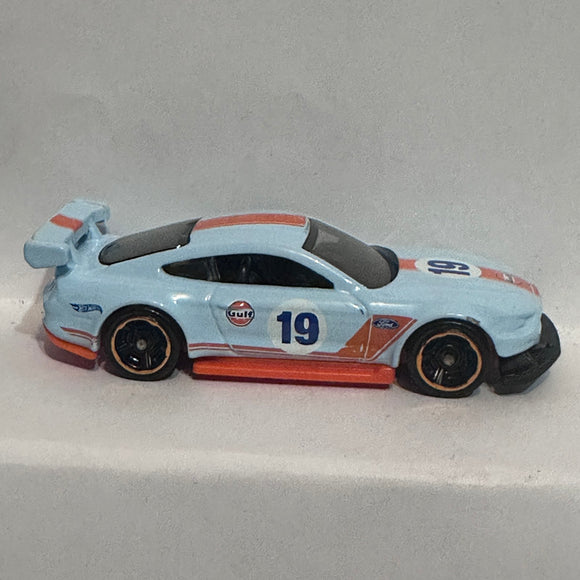 Blue Gulf #19 Custom '18 Ford Mustang GT FYB67 ©2018 Hot Wheels Diecast Car