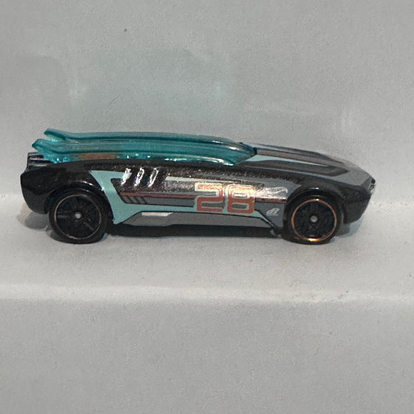 Black #28 Whip Creamer II ©2002 Hot Wheels Diecast Car