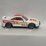 White Toyota MR-2 Rally ©1990 Hot Wheels Diecast Car