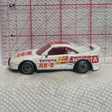 White Toyota MR-2 Rally ©1990 Hot Wheels Diecast Car