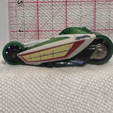 White Green Thunder Cycles K9101 ©2006 Hot Wheels Diecast Car