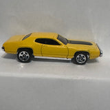 Yellow '71 Plymouth GTX Hot Wheels Diecast Car