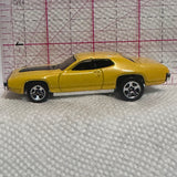 Yellow '71 Plymouth GTX Hot Wheels Diecast Car