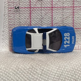 Blue 1228 Police Car Unbranded Diecast Car