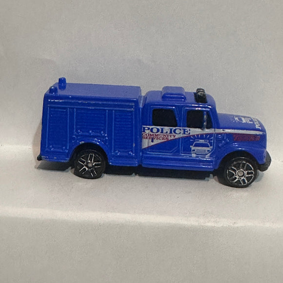 Blue Police Community Services Equipment Truck Tonka ©2000 Maisto Diecast Car