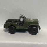 Green Army Jeep #11 Sheet-N-Snow ©1976 Matchbox Diecast Car