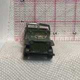 Green Army Jeep #11 Sheet-N-Snow ©1976 Matchbox Diecast Car