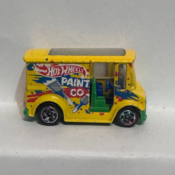 Yellow Paint Co Bread Box Delivery R0929 Hot Wheels Diecast Car