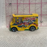 Yellow Paint Co Bread Box Delivery R0929 Hot Wheels Diecast Car