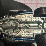 Blue 919 Fiat 500C ©1999 Hot Wheels Diecast Car