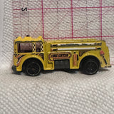 Yellow Fire Engine Eater Truck 9640 ©1976 Hot Wheels Diecast Car
