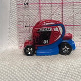 Red Emoticar DTX20 ©2016 Hot Wheels Diecast Car