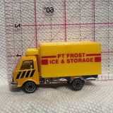 Yellow PT Frost Ice & Storage Delivery Truck Unbranded Diecast Car