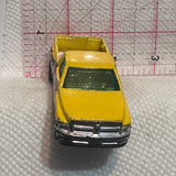 Yellow Dodge Ram Truck  Hot Wheels Diecast Car