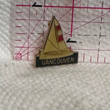 Vancouver BC Sail Boat  Lapel Pin