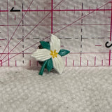 White Flower  Lapel Pin