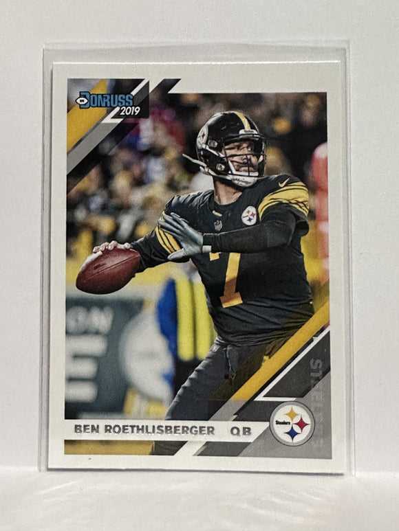 #210 Ben Roethlisberger Pittsburgh Steelers 2019 Donruss Football Card