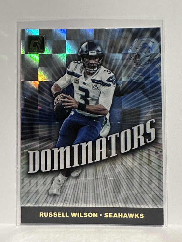Dom-33 Russell Wilson Dominators Seattle Seahawks 2019 Donruss Football Card