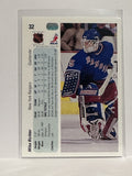 #32 Mike Richter New York Rangers 90-91 Upper Deck Hockey Card