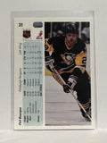 #31 Phil Bourque Pittsburgh Penguins 90-91 Upper Deck Hockey Card