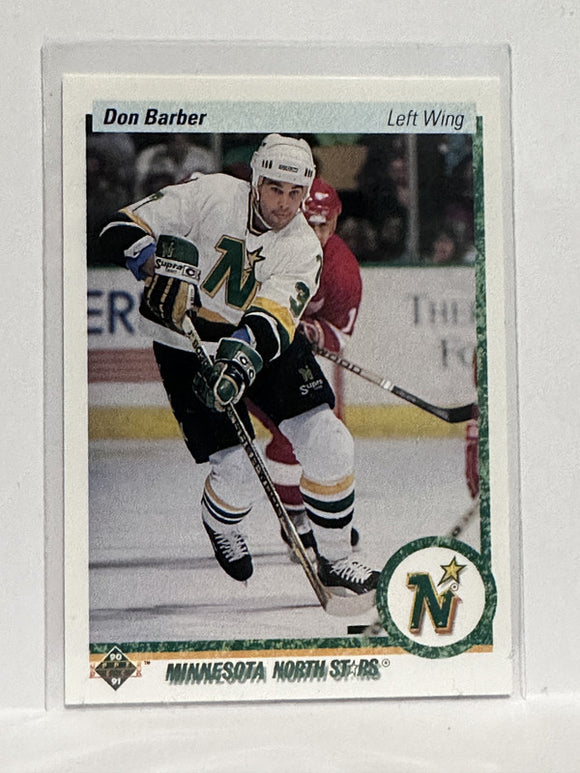 #28 Don Barber Minnesota North Stars 90-91 Upper Deck Hockey Card