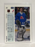 #27 Ron Tugnutt Quebec Nordiques 90-91 Upper Deck Hockey Card