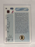 #25 John Byce Boston Bruins 90-91 Upper Deck Hockey Card