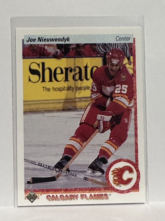 #26 Joe Nieuwendyk Calgary Flames 90-91 Upper Deck Hockey Card