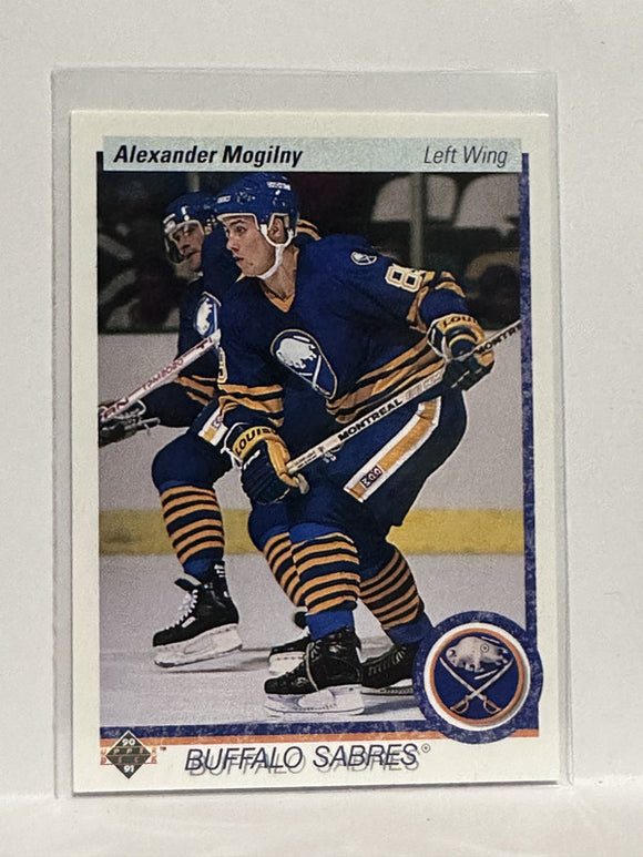#24 Alexander Mogilny Buffalo Sabres 90-91 Upper Deck Hockey Card