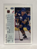 #24 Alexander Mogilny Buffalo Sabres 90-91 Upper Deck Hockey Card